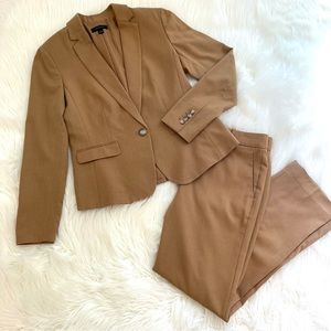 Ann Taylor Tobacco Wool Pants Suit